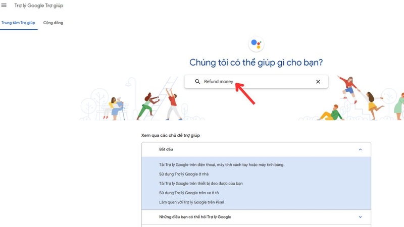 Bước 2: Nhập sự cố bạn gặp phải bằng tiếng Anh Mỹ, sau đó nhấn Enter.