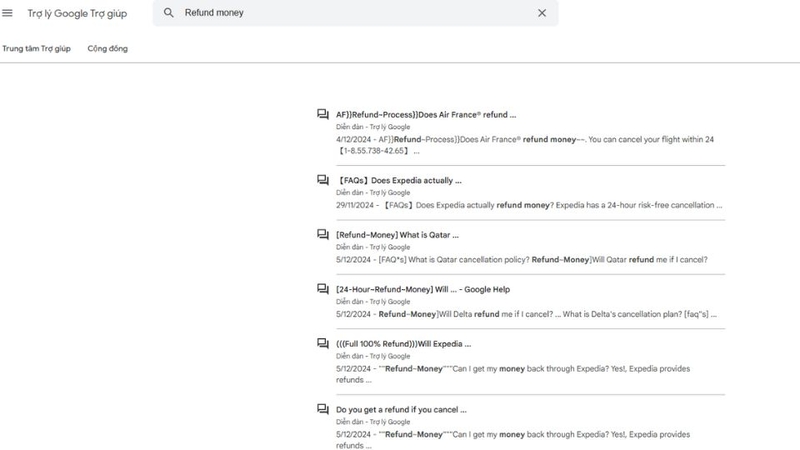 Bước 3: Trợ lý Google sẽ cung cấp các bước chi tiết để bạn yêu cầu hoàn tiền.