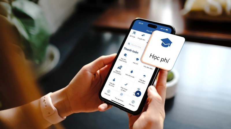 Thanh toán học phí qua ngân hàng