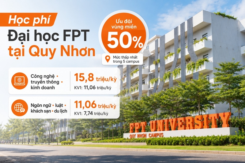 Học phí Đại học FPT tại Quy Nhơn