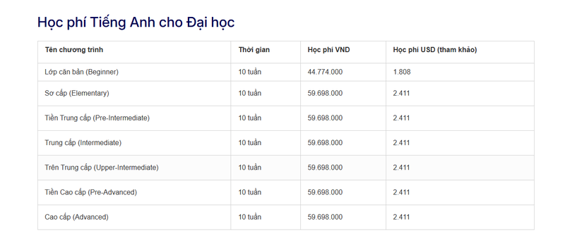 học phí rmit 2025 7