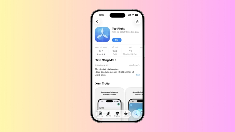 Mở App Store