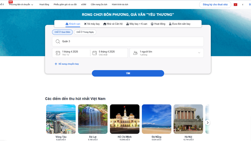Tìm khách sạn