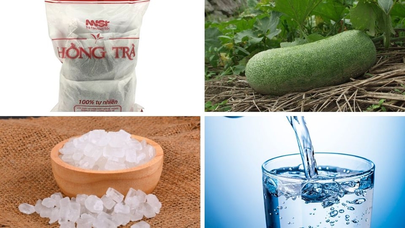 hồng trà bí đao 2