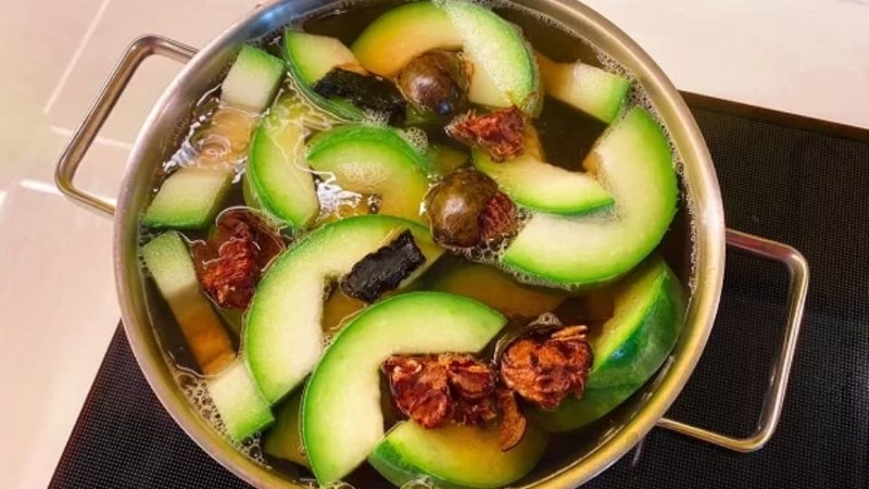 hồng trà bí đao 4