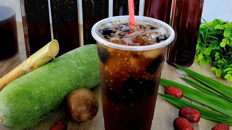 hồng trà bí đao 7