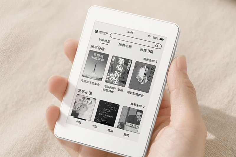 Màn hình e-ink trên HONOR Life S3 hiển thị giao diện đọc với độ tương phản rõ ràng.