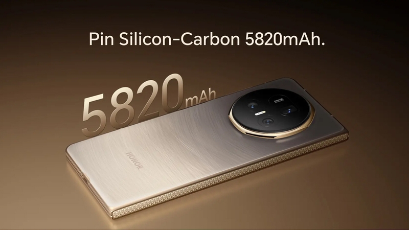 HONOR Magic V5 sở hữu pin dung lượng khủng