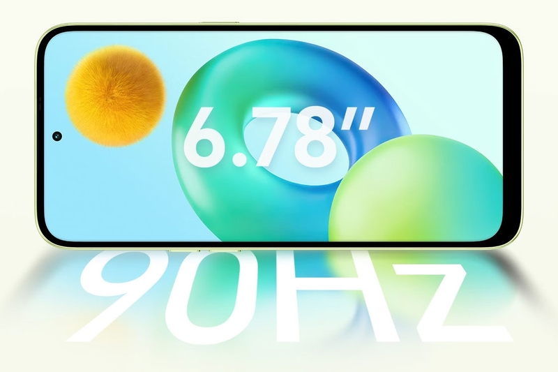 Màn hình 6,78 inch của HONOR Play20C có tần số quét 90 Hz, giúp thao tác cuộn và chuyển cảnh mượt mà hơn.