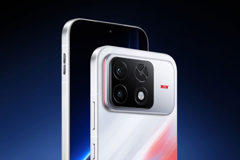 Cụm camera kép ở mặt lưng HONOR WIN 2 nổi bật với camera chính độ phân giải 200 MP.