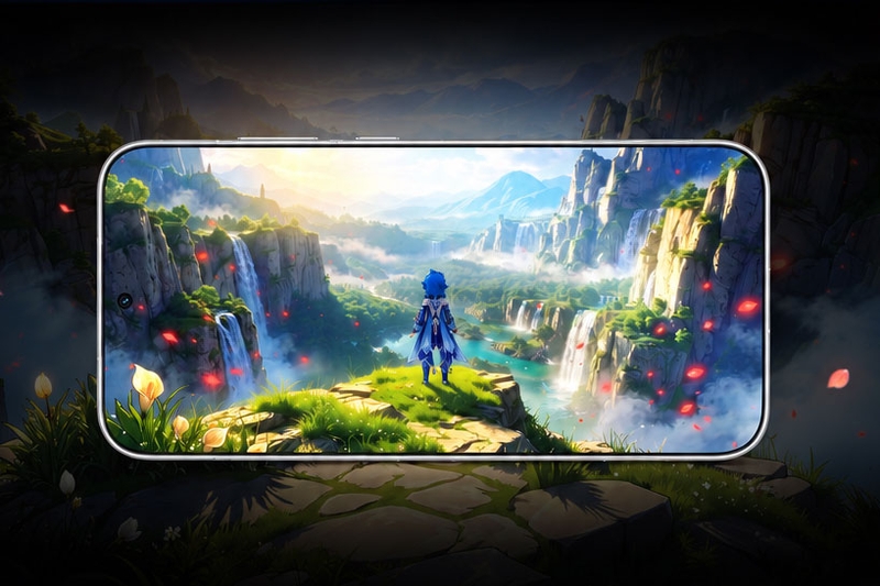Màn hình OLED 2K 185 Hz trên HONOR WIN 2 Series giúp các chuyển động trong game hiển thị mượt mà hơn.