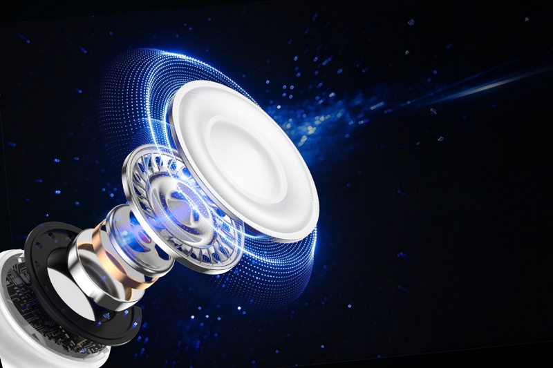 Driver 12,4 mm với màng loa phủ titan trên HONOR WIN Earphones hỗ trợ tái tạo âm thanh chi tiết khi nghe nhạc và xem phim.