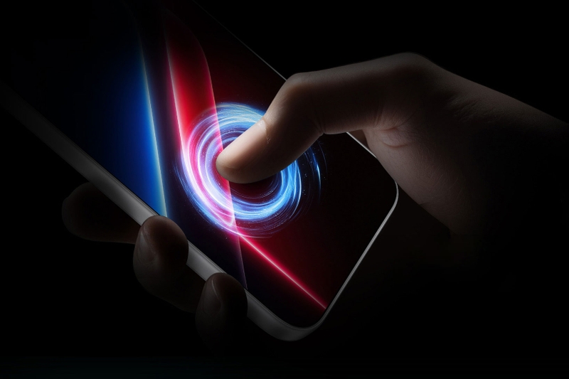 Cảm biến vân tay siêu âm 3D giúp người dùng HONOR WIN Turbo 2 mở khóa trực tiếp trên màn hình.