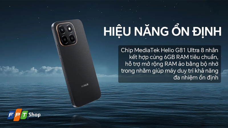 Chip MediaTek Helio G81 Ultra cho hiệu năng ổn định