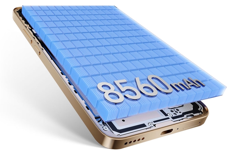 Viên pin 8.560 mAh trên HONOR X9e s giúp kéo dài thời gian sử dụng, giảm nhu cầu sạc thường xuyên.