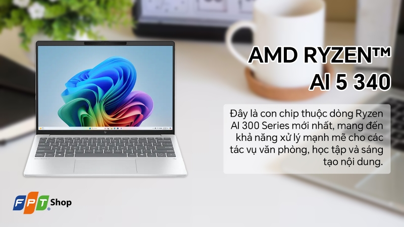HP OmniBook 7 Aero 13-bg1087AU - Hiệu năng AI thế hệ mới với Ryzen AI 5 340