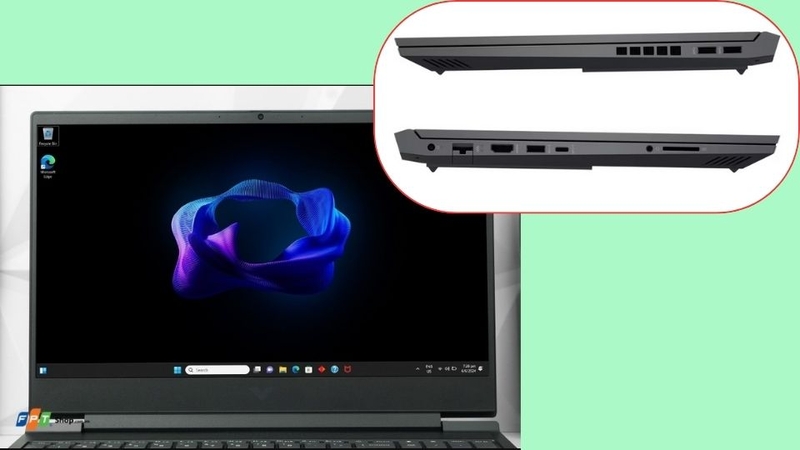 Màn hình có kích thước 16.1 inch