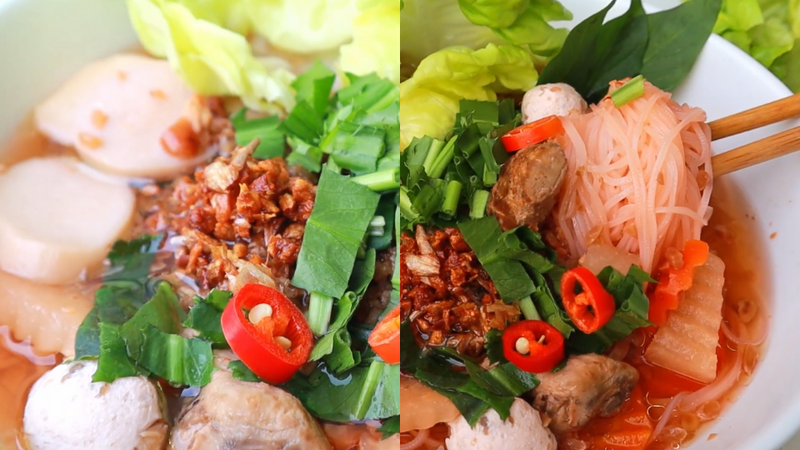 Hoàn thành món ăn