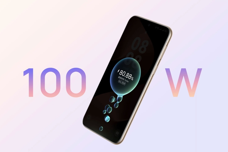 Công nghệ sạc nhanh có dây 100 W giúp HUAWEI Pura 90 Plus rút ngắn thời gian nạp pin.