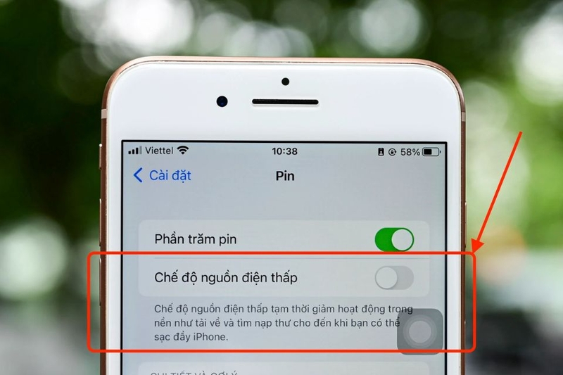 bật hiển thị phần trăm pin trên iPhone 8 (ảnh 6)