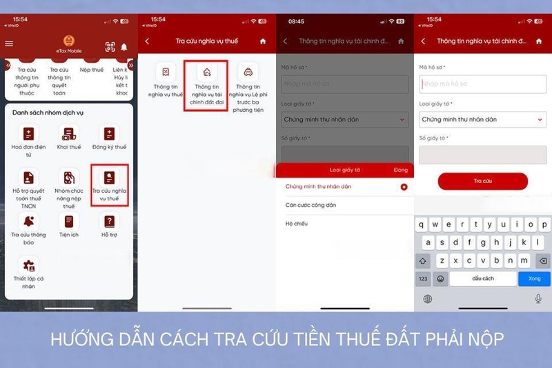hướng dẫn cách tra cứu tiền thuế đất phải nộp
