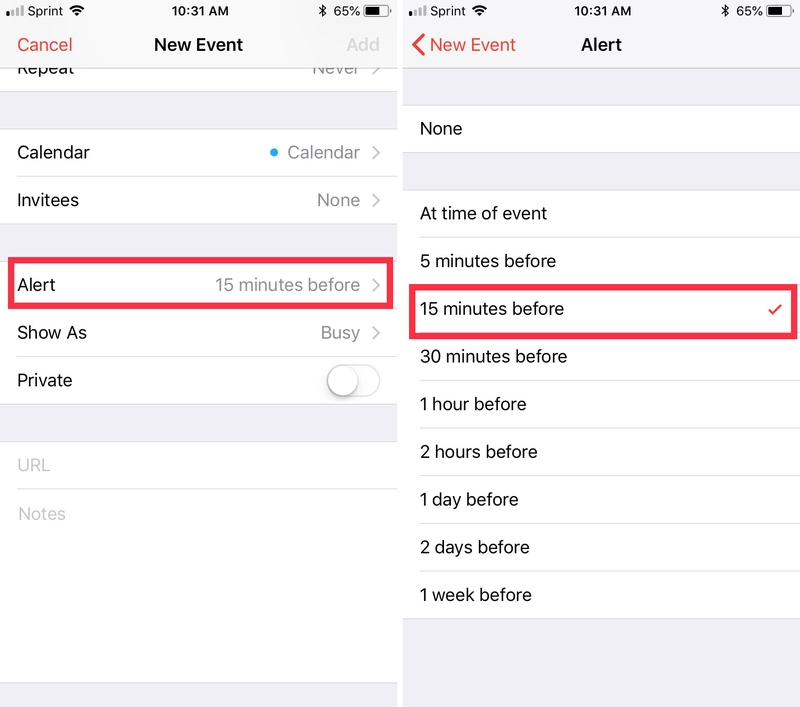 Hướng dẫn đổi cách thông báo của ứng dụng Lịch trên iPhone - Hình 4