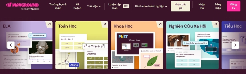 Hướng dẫn dùng Wayground cho giáo viên 1