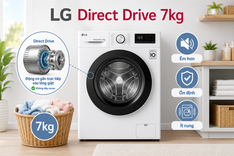 hướng dẫn sử dụng máy giặt lg direct drive 7kg ảnh 2