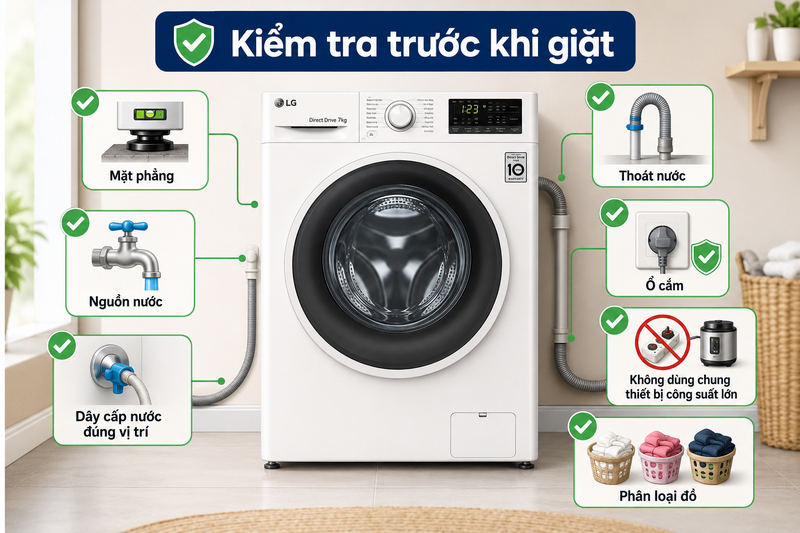 hướng dẫn sử dụng máy giặt lg direct drive 7kg ảnh 3