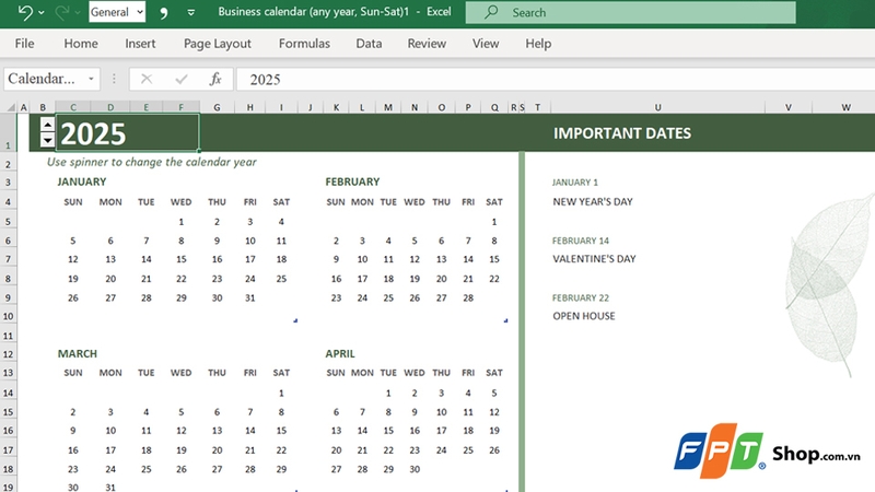 Tùy chỉnh lịch theo sở thích cá nhân