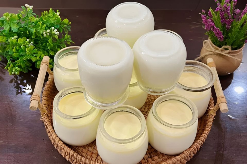 hương vị sữa chua làm từ sữa ông thọ