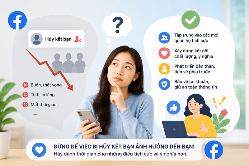 Có nên quá quan tâm đến việc bị hủy kết bạn trên Facebook?