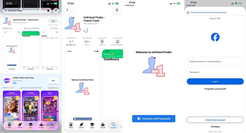 Tải về ứng dụng Unfriend Finder For Facebook cho iOS