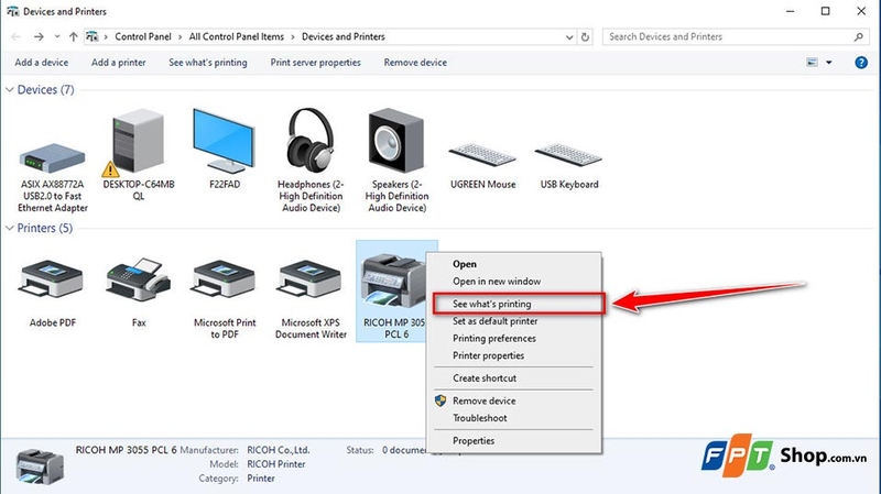 Hủy lệnh in trên máy tính - 05