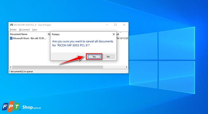 Hủy lệnh in trên máy tính - 11
