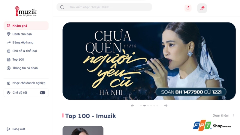 Truy cập mục Thông tin cá nhân và chọn Thông tin gói cước