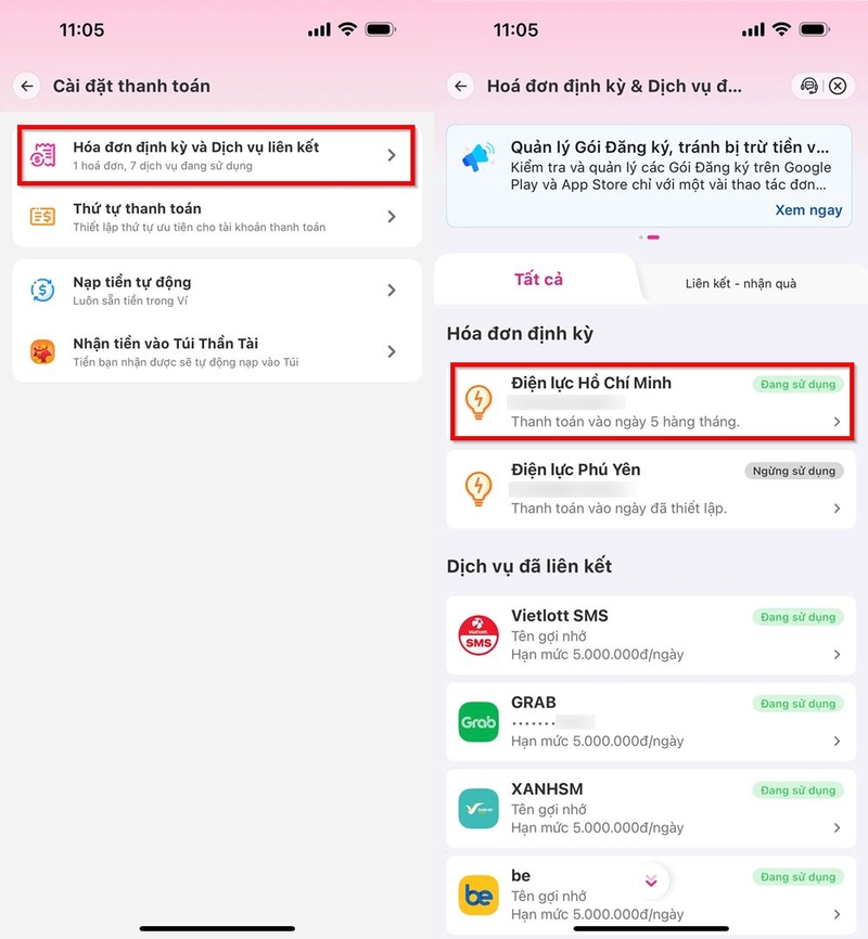 Cách hủy thanh toán tự động trên MoMo ảnh 2