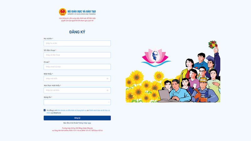Hướng dẫn đăng ký tài khoản