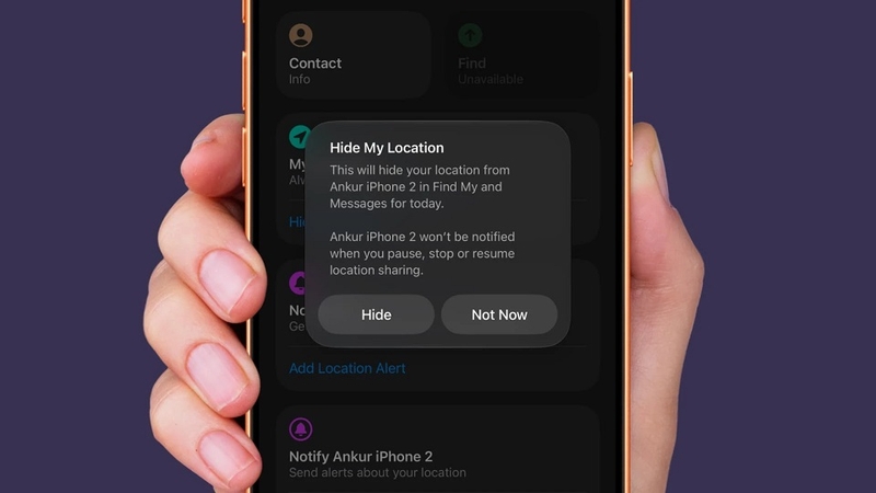 Kiểm soát chia sẻ vị trí linh hoạt hơn trong Find My