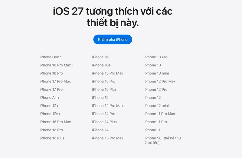 iPhone đời cũ có nên lên iOS 27 ảnh 2