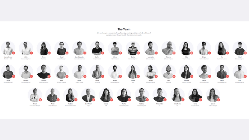 Đội ngũ của iLovePDF
