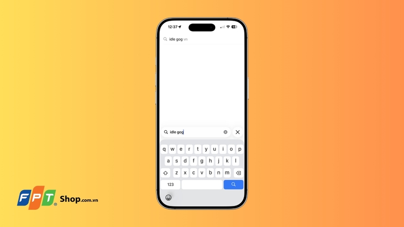 Tại ô tìm kiếm, nhập “IDLE GOG”