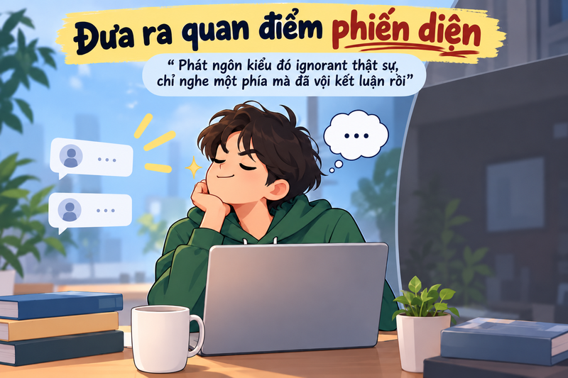 Đưa ra quan điểm phiến diện