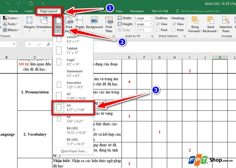 In bảng tính Excel trong một trang - 034