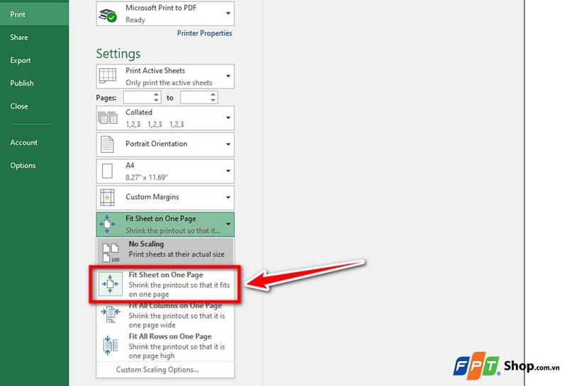 In bảng tính Excel trong một trang - 07
