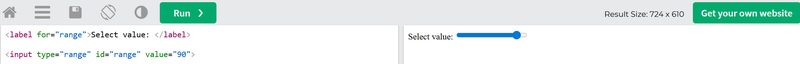 <input type="range">