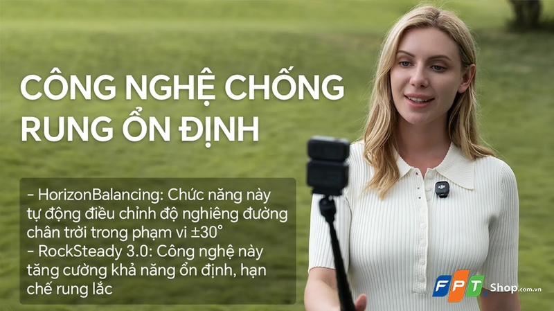 DJI Osmo Nano sở hữu công nghệ chống rung cao cấp