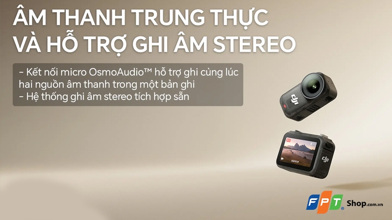 DJI Osmo Nano có phần vượt trội hơn về hệ sinh thái âm thanh