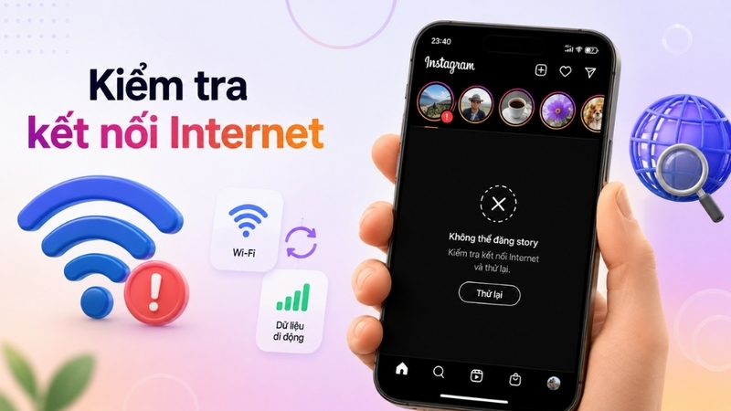 Kiểm tra kết nối Internet