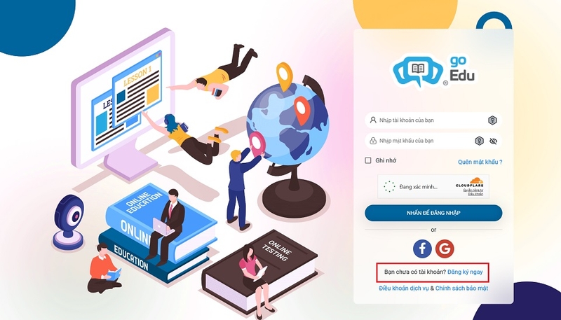 Hướng dẫn đăng ký nền tảng luyện thi tiếng Anh IOE cho người mới